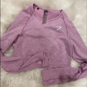 Gymshark long sleeve crop top